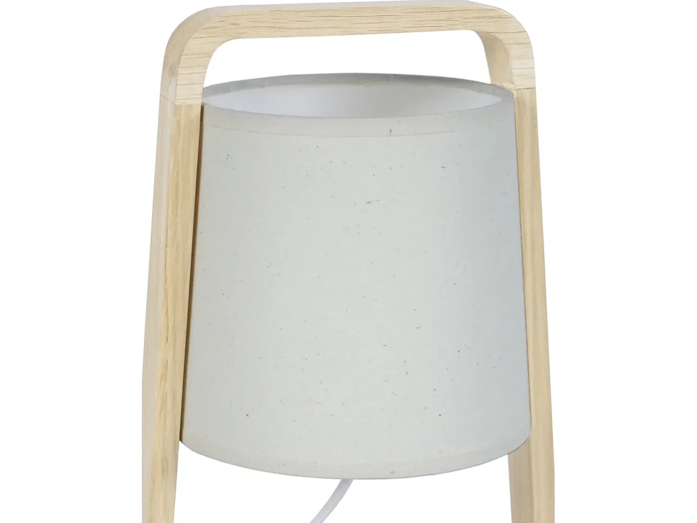 TOSEL Lámpara de noche ,madera,natural,A32,5xD19xP19 cm Blanco