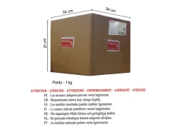 TOSEL Lámpara De Mesa-Lámpara de noche ,madera,nogal,A40xD25xP25cm Beige