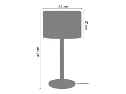Discount TOSEL Lámpara de noche ,madera,natural ,A45x D25xP25cm Blanco