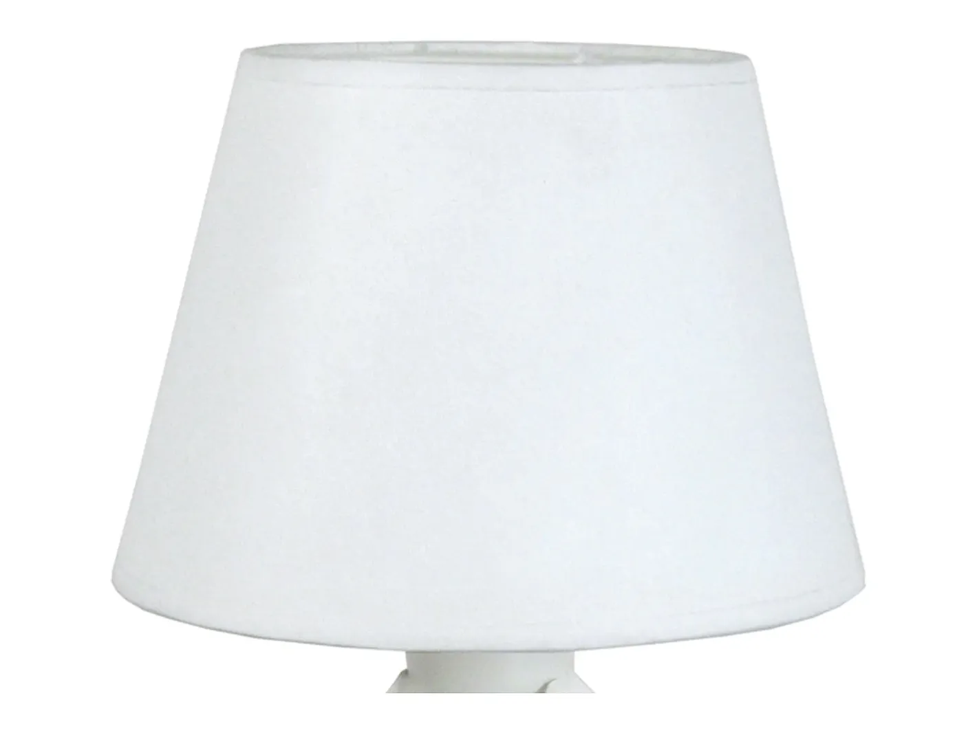 TOSEL Lámpara De Mesa-Lámpara de noche ,metal, , A 29xD18x P 18cm Blanco