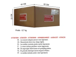 Online TOSEL Lámpara de noche ,metal, ,A24xD14xP11cm Rosa