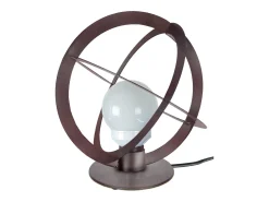 Clearance TOSEL Lámpara de noche ,metal,Marrón,A39xD18xP18cm Marru00f3n