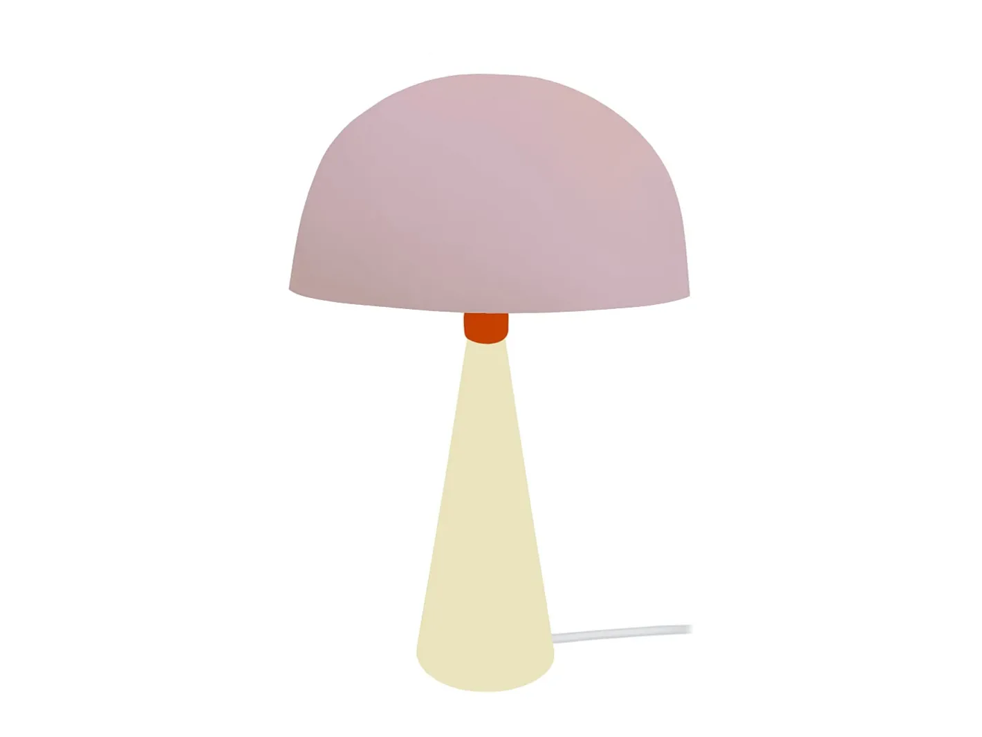 Clearance TOSEL Lámpara de noche ,metal,madera, ,A37xD24,5xP24,5cm Rosa