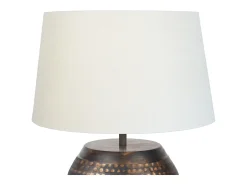 TOSEL Lámpara de noche ,metal,Negro ,A37xD30xP30 cm Negro / Dorado New