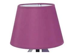 TOSEL Lámpara De Mesa-Lámpara de noche ,metal, ,A29x D18xP18cm Violeta