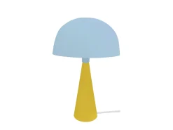 TOSEL Lámpara De Mesa-Lámpara de noche ,metal,madera, ,A37xD24,5xP24,5cm Azul