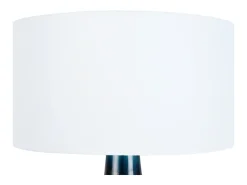 TOSEL Lámpara de noche ,vidrio, ,A37xD30xP30cm Azul Online