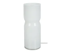 TOSEL Lámpara De Mesa-Lámpara de noche ,vidrio,,A27xD10xP10cm Blanco