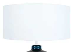 TOSEL Lámpara De Mesa-Lámpara de noche ,vidrio, , A 48xD35xP35cm Azul