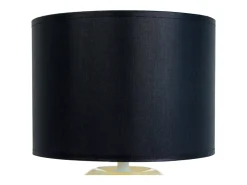 TOSEL Lámpara De Mesa-Lámpara de noche ,vidrio, ,A19xD 35xP 35 cm Negro