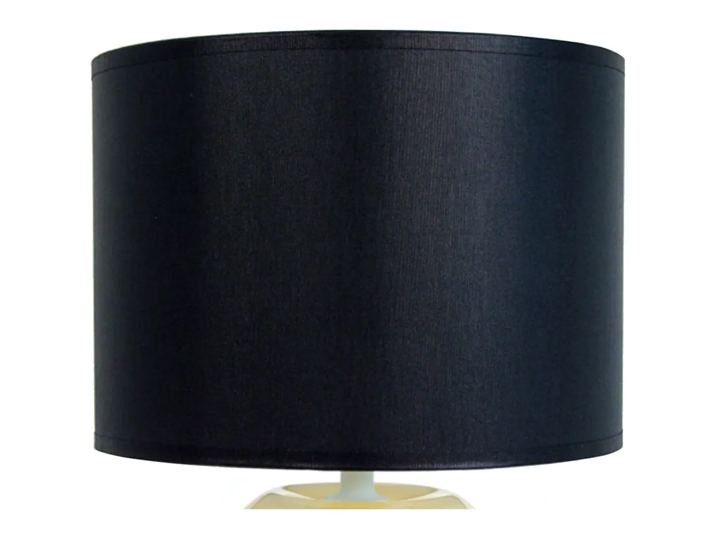TOSEL Lámpara De Mesa-Lámpara de noche ,vidrio, ,A19xD 35xP 35 cm Negro