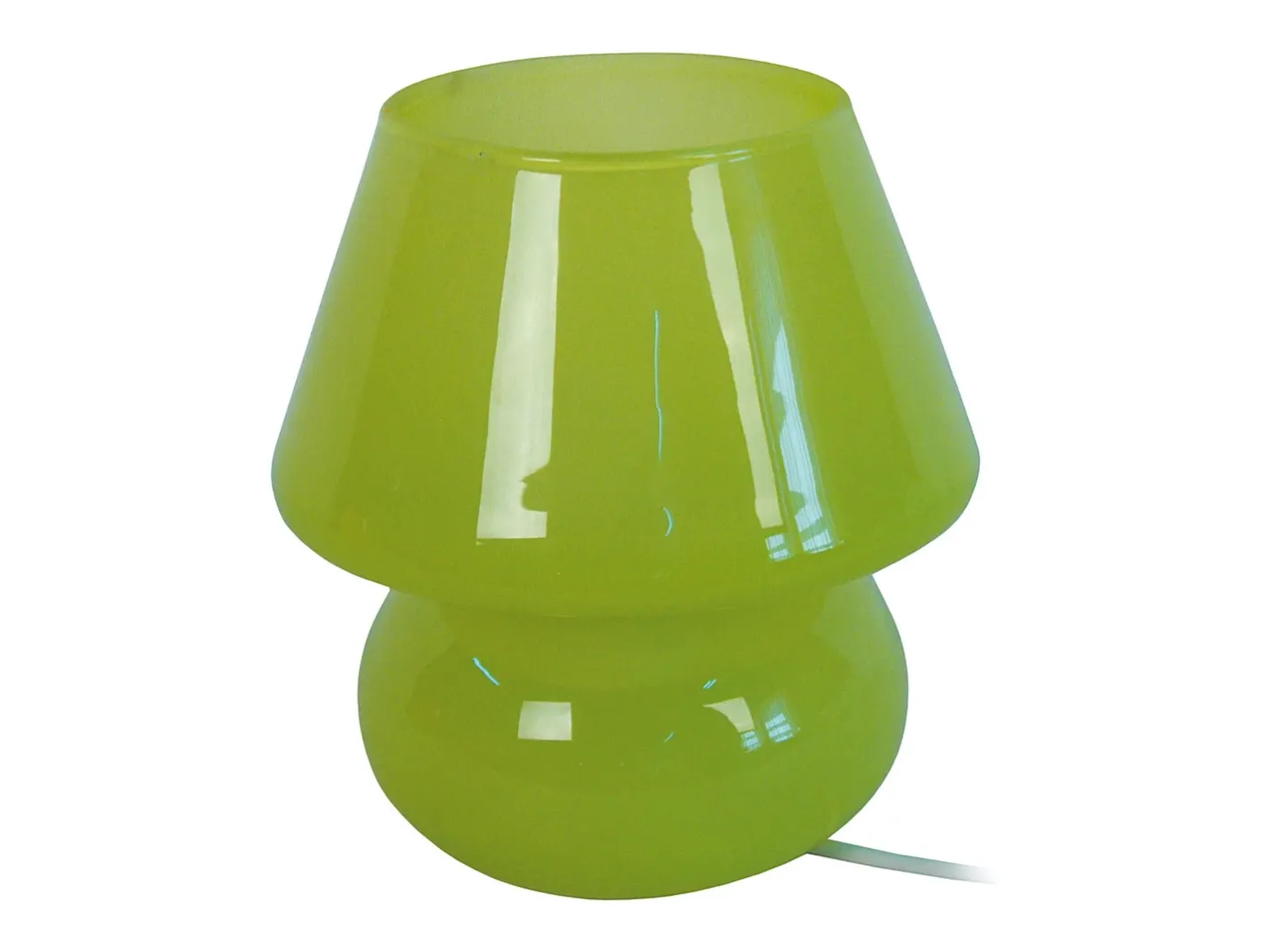 Outlet TOSEL Lámpara de noche ,vidrio,Verde,A16,5xD15,5xP15,5cm Caqui