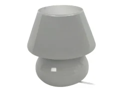 Outlet TOSEL Lámpara de noche ,vidrio, ,A16,5xD15,5x P15,5cm Gris