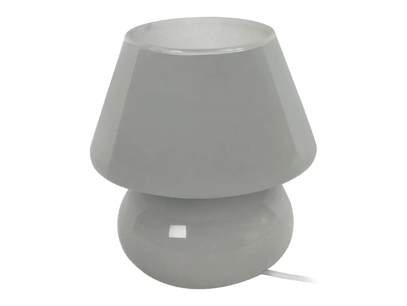 Outlet TOSEL Lámpara de noche ,vidrio, ,A16,5xD15,5x P15,5cm Gris