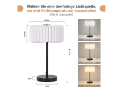 Discount NETTLIFE Lámpara de noche vintage para sala de estar - Lámpara de mesa con cable de diseño para dormitorio Blanco