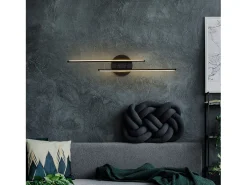 Menzzo Aplique Para Pared-Lámpara de pared - Black Negro