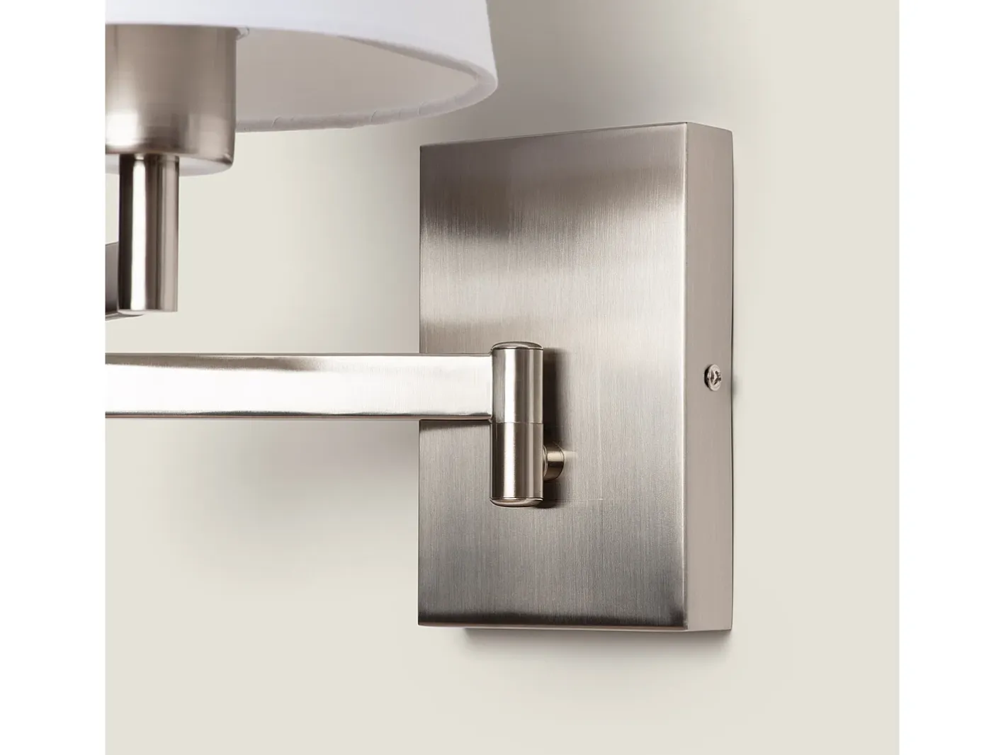 Ledkia Lámpara de Pared Articulable Aluminio Ugani Blanco Multicolor New