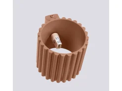 Sollux Lighting Aplique Para Pared-Lámpara De Pared Aura Minimalista De Aluminio - 1 Fuentes Luminosas - L.10 X A.10 Cm - Moca Bronce