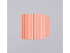 Sollux Lighting Aplique Para Pared-Lámpara De Pared Aura Minimalista De Aluminio - 1 Fuentes Luminosas - L.10 X A.10 Cm - Aterciopelado Rosa