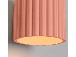 Sollux Lighting Aplique Para Pared-Lámpara De Pared Aura Minimalista De Aluminio - 1 Fuentes Luminosas - L.10 X A.10 Cm - Aterciopelado Rosa