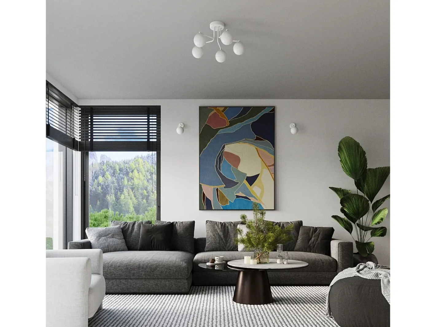 Sale Sollux Lighting Lámpara de pared Bealy minimalista de acero/vidrio - 1 fuentes luminosas 4000K - L.10 x A.21 cm - Blanco