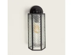 Ledkia Lámpara de Pared Cristal Hadley Negro Sale