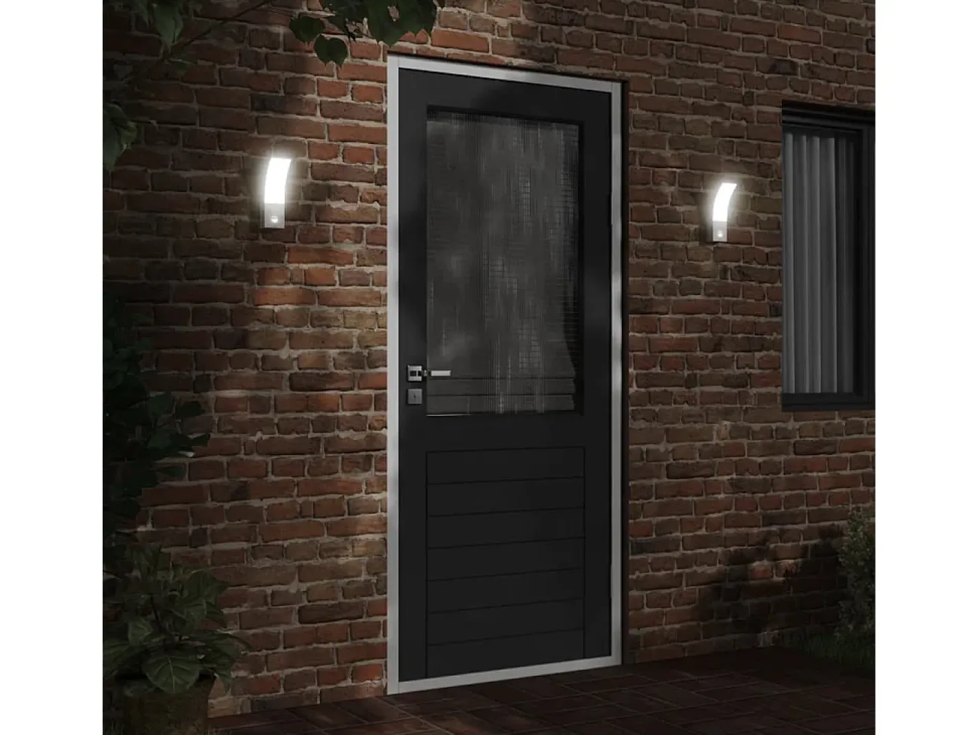 Lámpara de pared de exterior LED con sensor aluminio ES712001 Blanco Sale