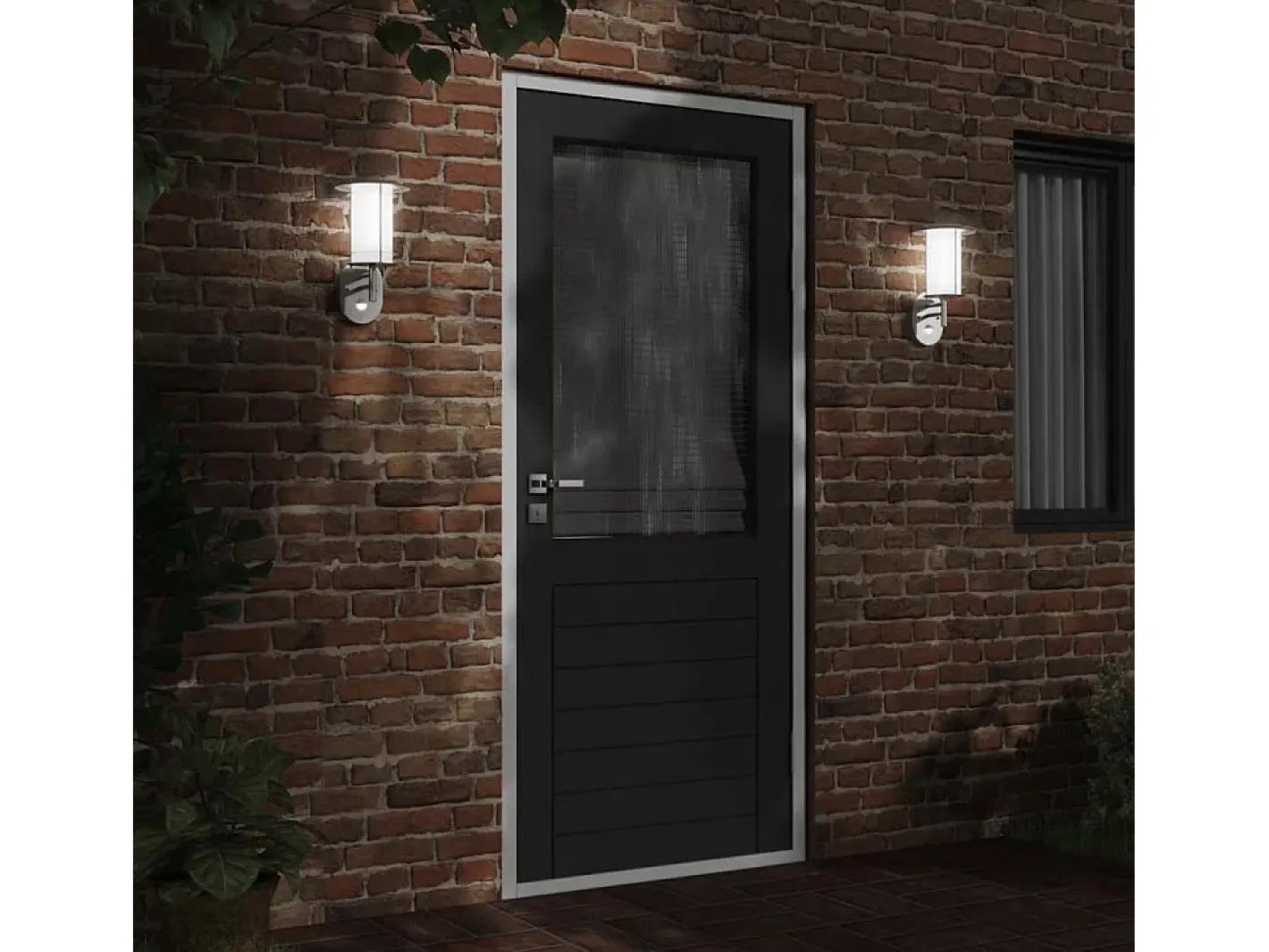 Lámpara de pared de exterior con sensor acero inoxidable ES303473 Plateado Online