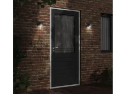 Aplique Para Pared-Lámpara de pared de exterior aluminio fundido ES203884 Negro