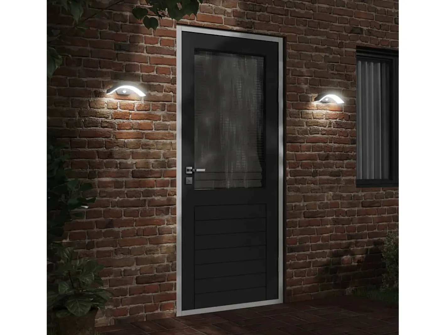 Aplique Para Pared-Lámpara de pared de exterior LED aluminio fundido ES252964 Negro