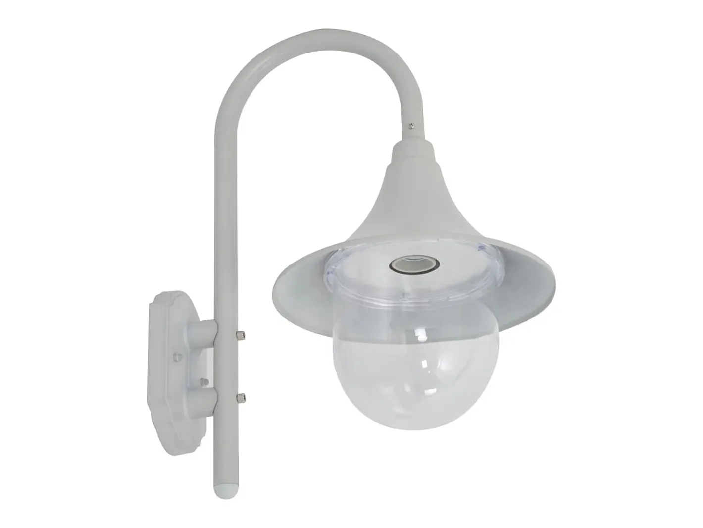Lámpara de pared de jardín aluminio blanca E27 42 cm ES263457 Blanco Best