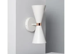 Online Ledkia Lámpara de Pared de Metal Kusini Blanco Multicolor