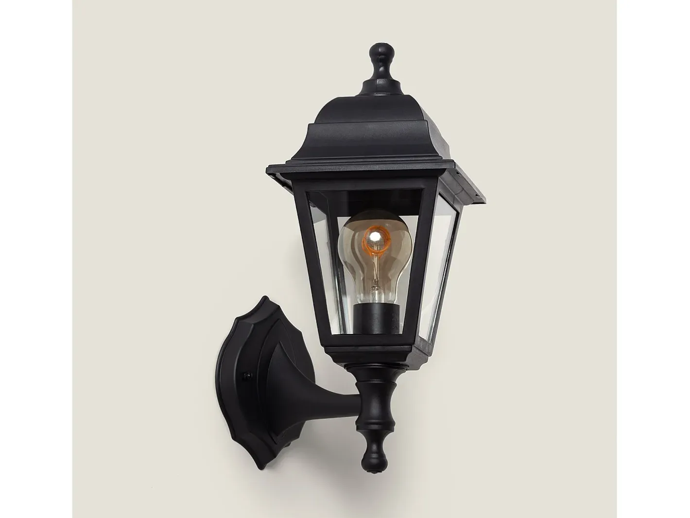 Ledkia Lámpara de Pared Exterior Mini Villa Negro Outlet