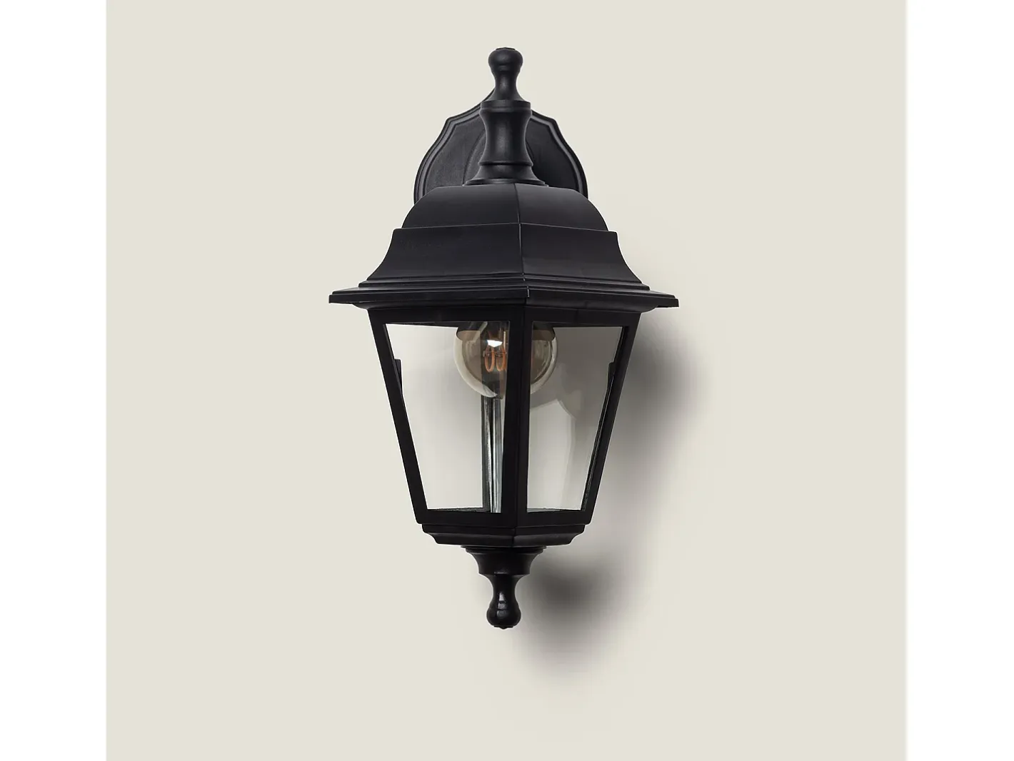 Ledkia Lámpara de Pared Exterior Mini Villa Negro Outlet