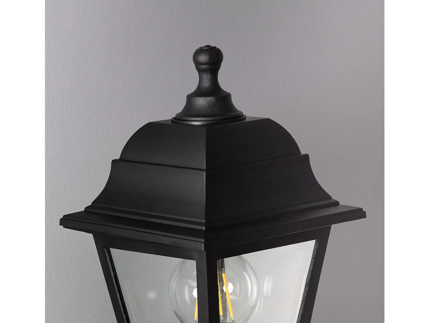 Clearance Ledkia Lámpara de Pared Exterior con Detector de Movimiento PIR Mini Villa Negro