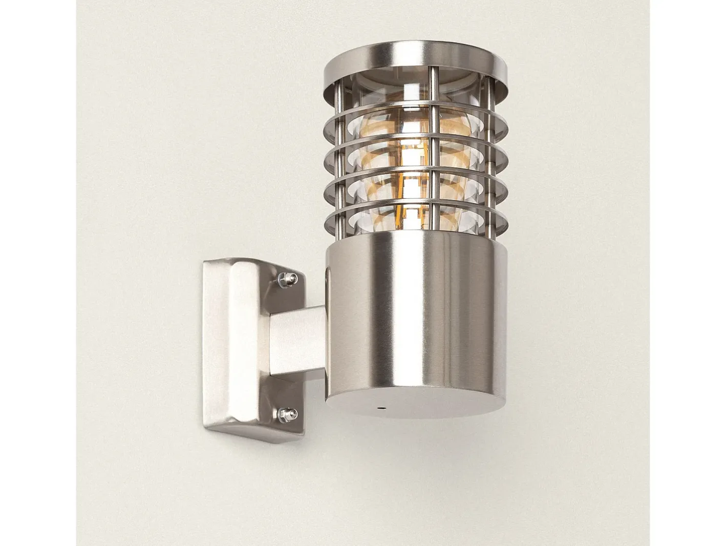 Ledkia Lámpara de Pared Exterior Acero Inoxidable Cloony Gris Clearance