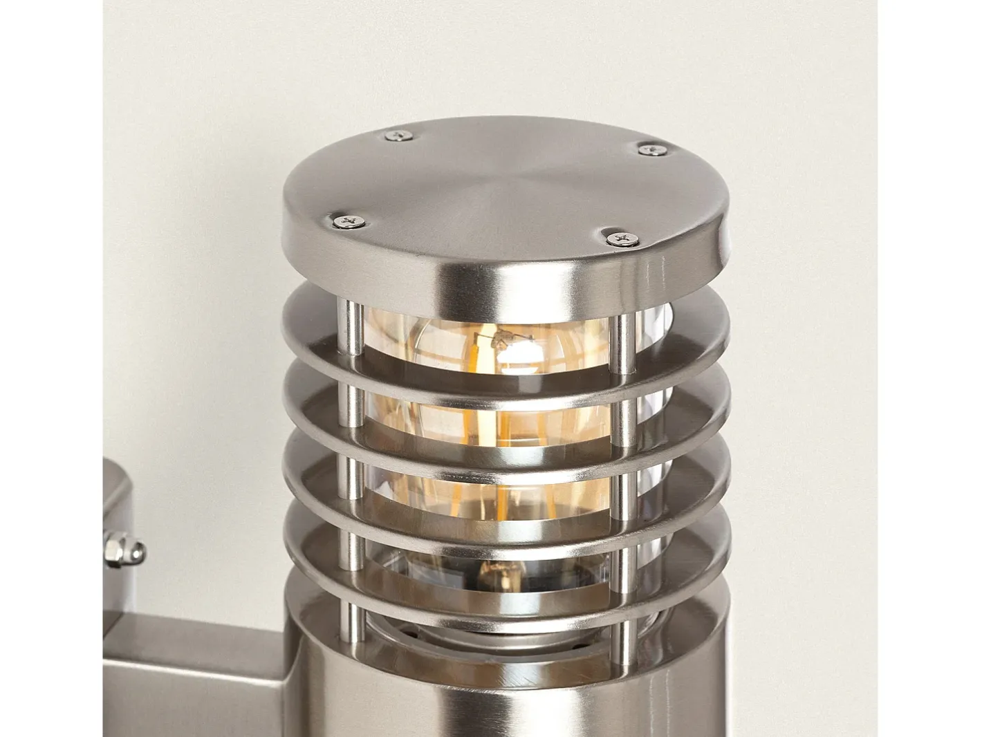 Ledkia Lámpara de Pared Exterior Acero Inoxidable Cloony Gris Clearance