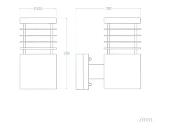 Ledkia Lámpara de Pared Exterior Acero Inoxidable Cloony Gris Clearance