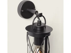 Ledkia Lámpara de Pared Exterior Acero Inoxidable Gedja Negro Online