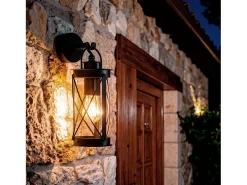 Ledkia Lámpara de Pared Exterior Acero Inoxidable Gedja Negro Online