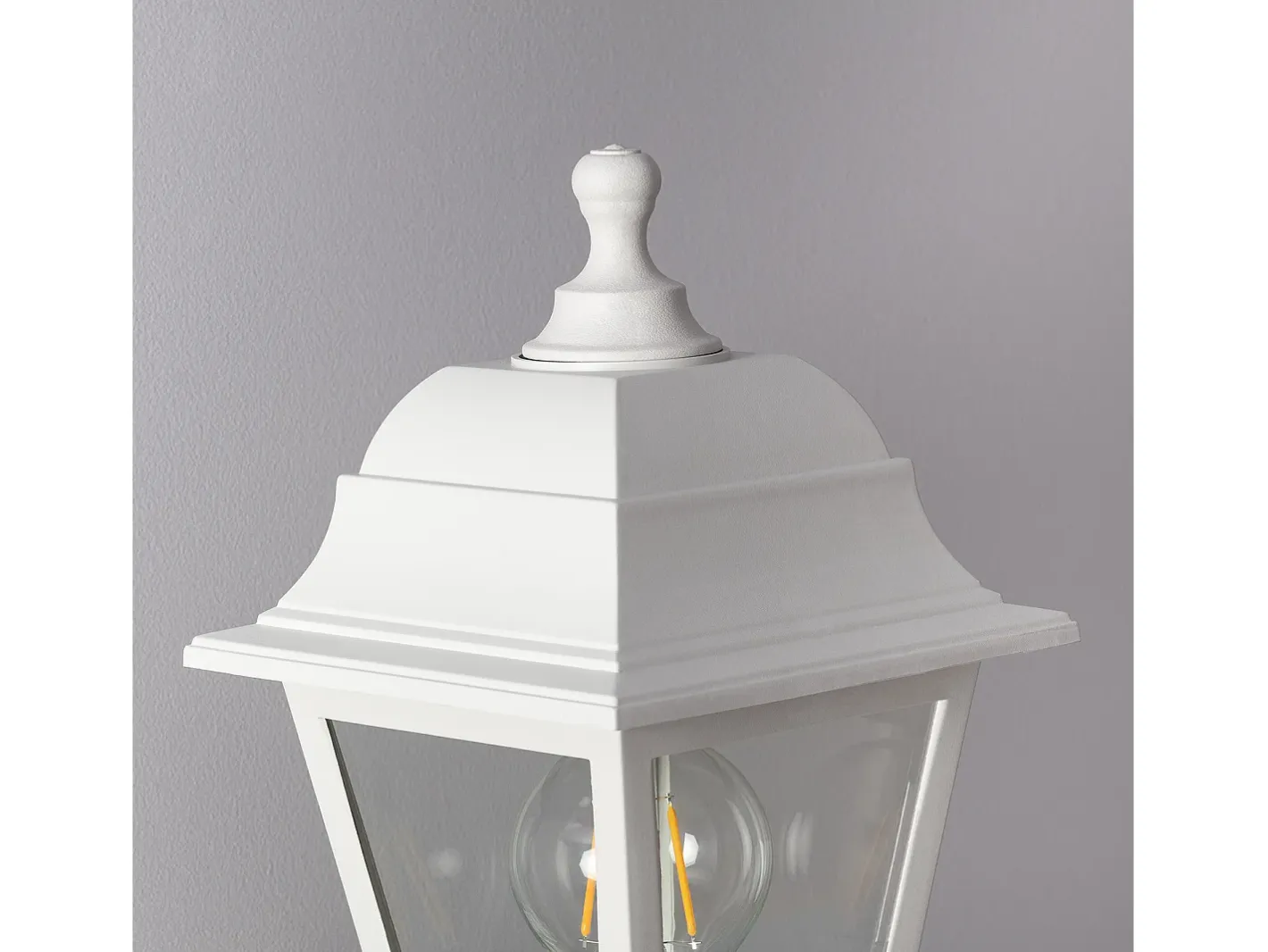 Online Ledkia Lámpara de Pared Exterior con Detector de Movimiento PIR Mini Villa Blanco