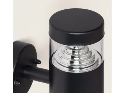 Ledkia Lámpara de Pared Exterior LED 5W Acero Inoxidable Inti Black 4000K Blanco Neutro Negro Online