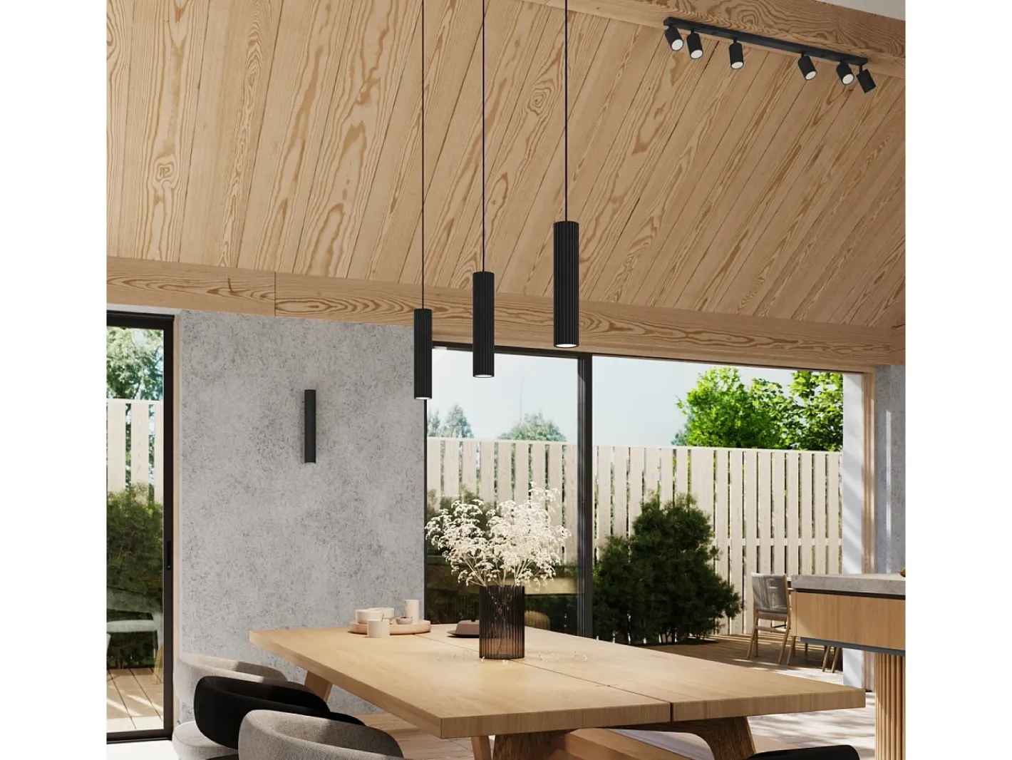 Sollux Lighting Lámpara de pared Gloow minimalista de aluminio - 2 fuentes luminosas 4000K - L.6,5 x A.30 cm - Negro Sale
