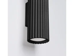 Sollux Lighting Lámpara de pared Gloow minimalista de aluminio - 2 fuentes luminosas 4000K - L.6,5 x A.30 cm - Negro Sale
