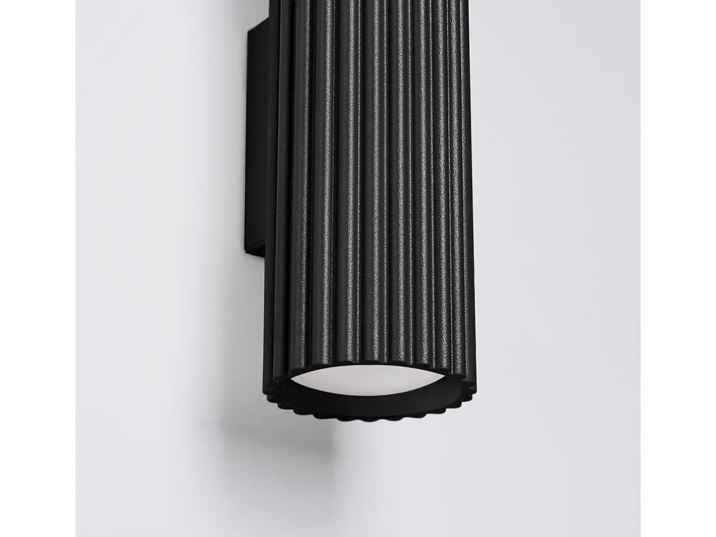 Sollux Lighting Lámpara de pared Gloow minimalista de aluminio - 2 fuentes luminosas 4000K - L.6,5 x A.30 cm - Negro Sale