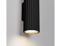 Sollux Lighting Lámpara de pared Gloow minimalista de aluminio - 2 fuentes luminosas 4000K - L.6,5 x A.30 cm - Negro Sale