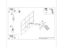 Sollux Lighting Lámpara de pared Gloow minimalista de aluminio - 1 fuentes luminosas 3000K - L.8 x A.16 cm - Beige New