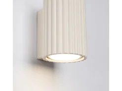 Sollux Lighting Aplique Para Pared-Lámpara de pared Gloow minimalista de aluminio - 1 fuentes luminosas 3000K - L.6,5 x A.10 cm - Beige
