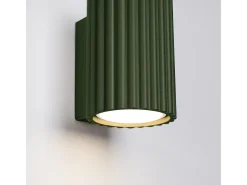 Sollux Lighting Aplique Para Pared-Lámpara de pared Gloow minimalista de aluminio - 1 fuentes luminosas 4000K - L.6,5 x A.10 cm - oliva Verde