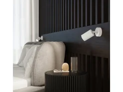 Sollux Lighting Lámpara de pared Gloow minimalista de aluminio - 1 fuentes luminosas 3000K - L.8 x A.16 cm - Blanco Discount